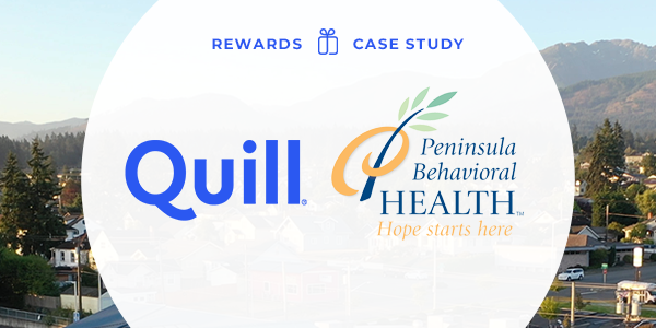 Quill logo and Peninsula Behavioral Health logo