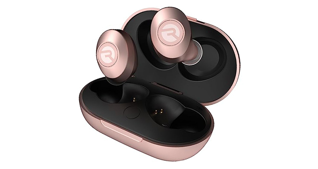 Rose Gold Raycon The Everyday In-Ear True Wireless Stereo BT Earbuds