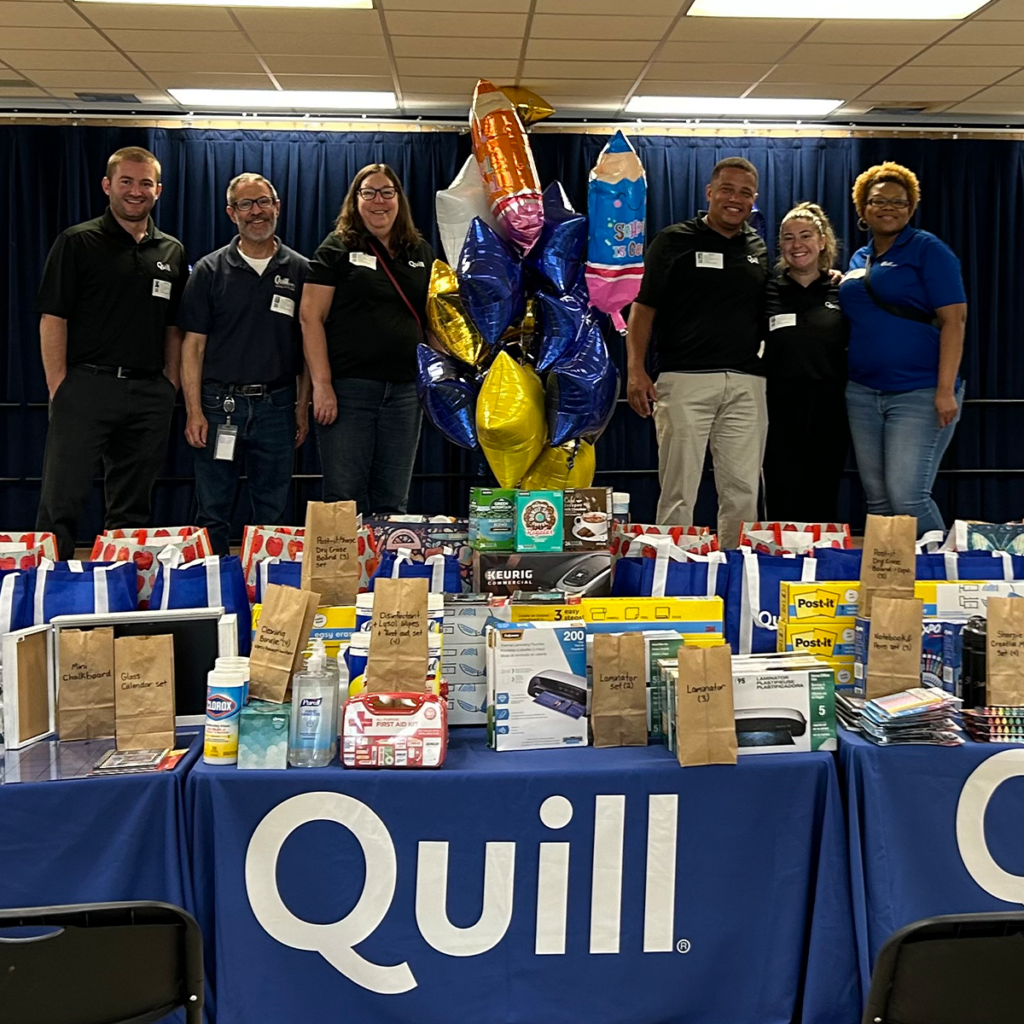 Quill school supply giveaway event