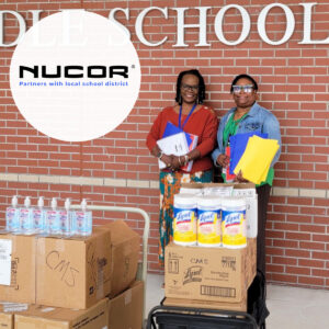 Nucor Steel Quill school supply giveaway