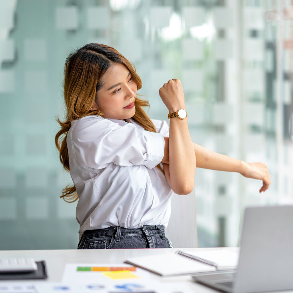 Ergonomic work setup