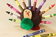 Crayon Turkey Tutorial