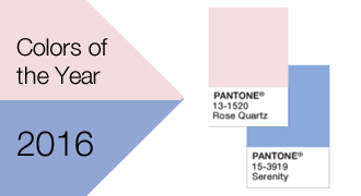 2016 Pantone colors of the year