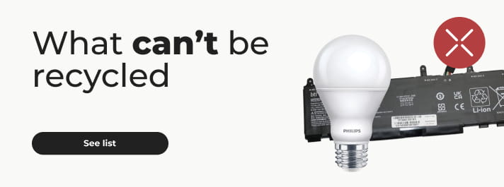 What can't be recycled