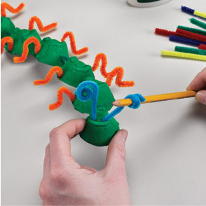 Egg carton centipede project