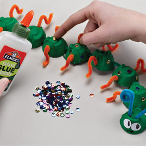 Egg carton centipede project