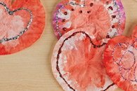 Coffee Filter Heart Tutorial