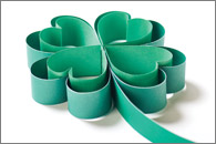 St. Patrick's Day - paper shamrock