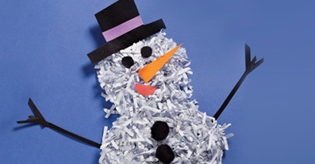 Shredded Snowman Tutorial