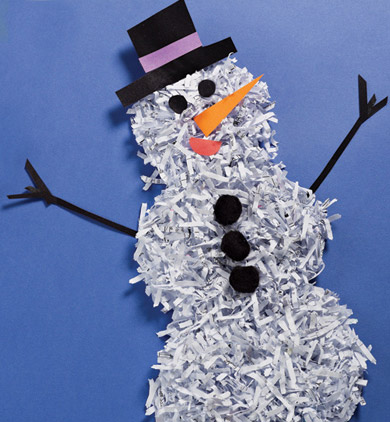 Shredded Snowman