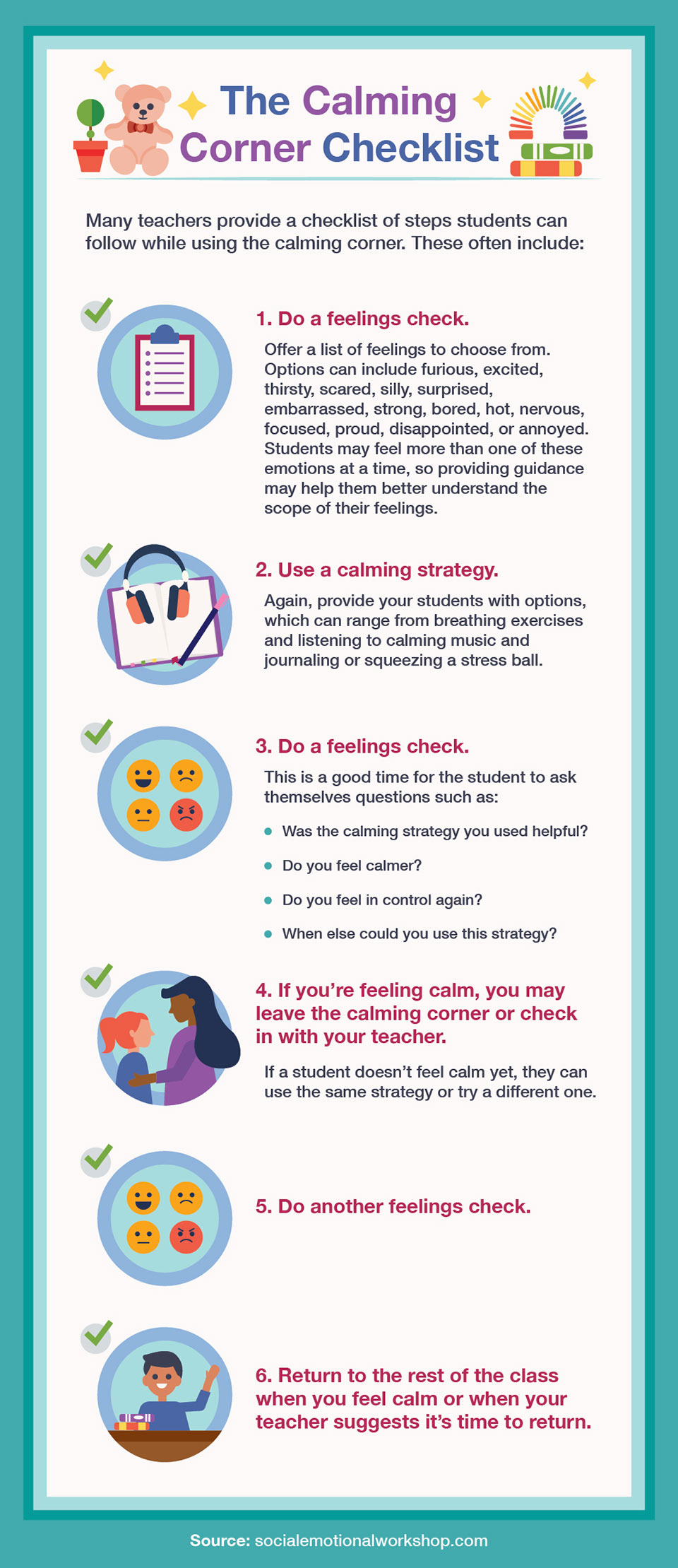 How to create a classroom calming corner