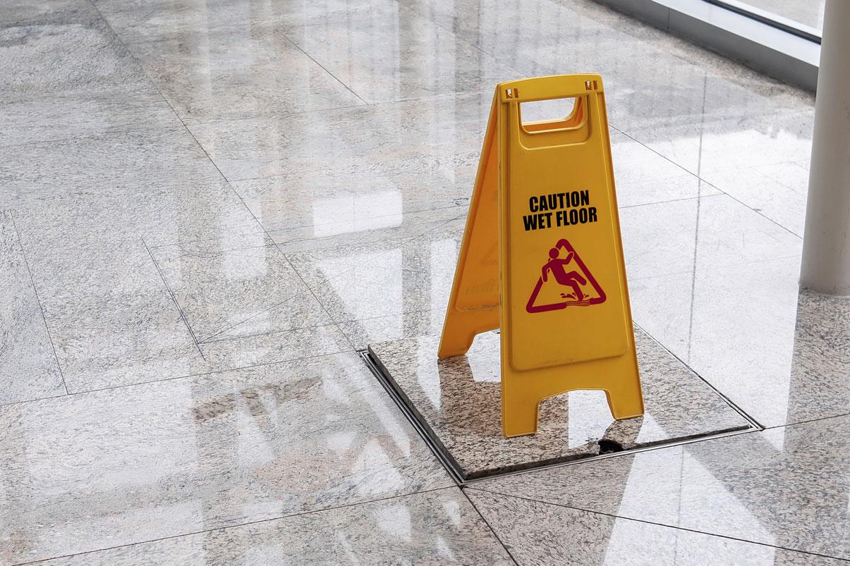 Wet floor sign