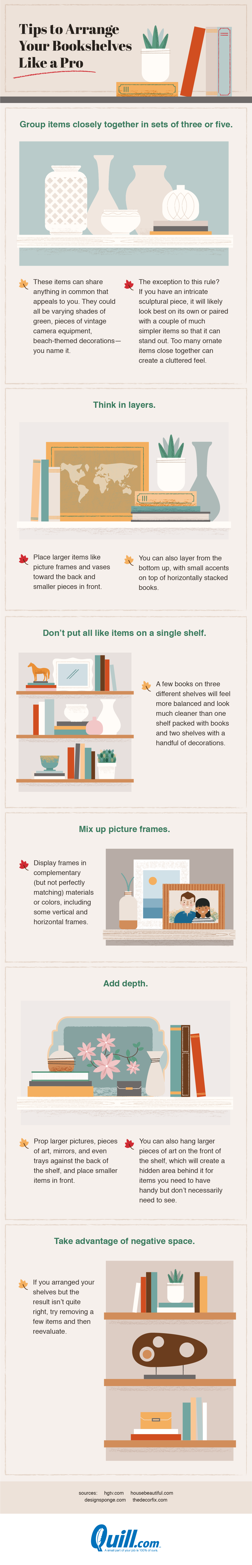 How to style a bookshelf