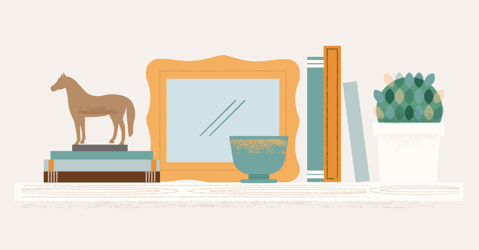 How to style a bookshelf