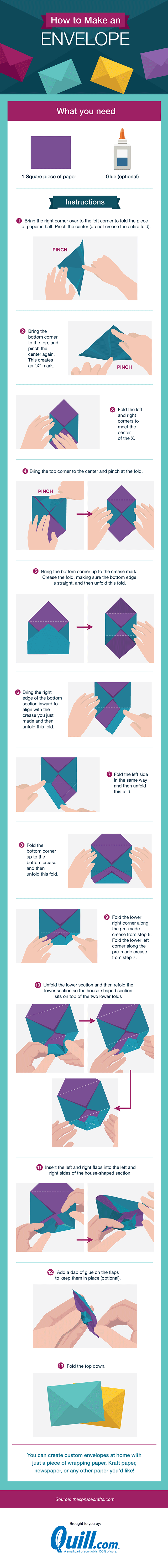 Fold Paper into an Envelope