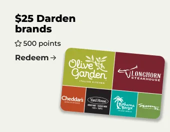 Image of Darden gift card