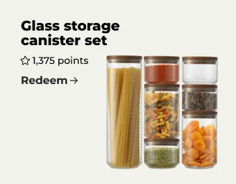 Image of glass storage canister set