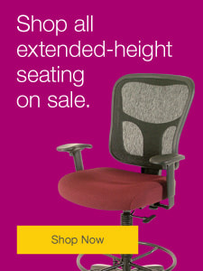 Shop all sale extended height seating.