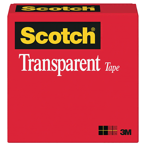 Scotch 665 Double-Sided Tape with C40 Dispenser, 0.5 x 900 - 6 pack