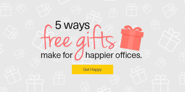 5 ways free gifts make for happier offices.