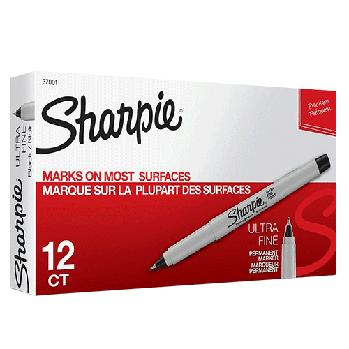 Sharpie Tank Paint Marker, Medium Tip, Black, 12/Pack (2107615