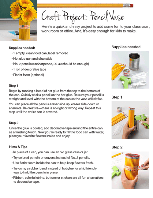 pencil vase how-to