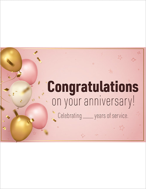 Anniversary pink design