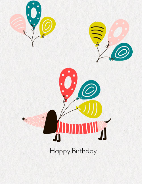 Birthday dog