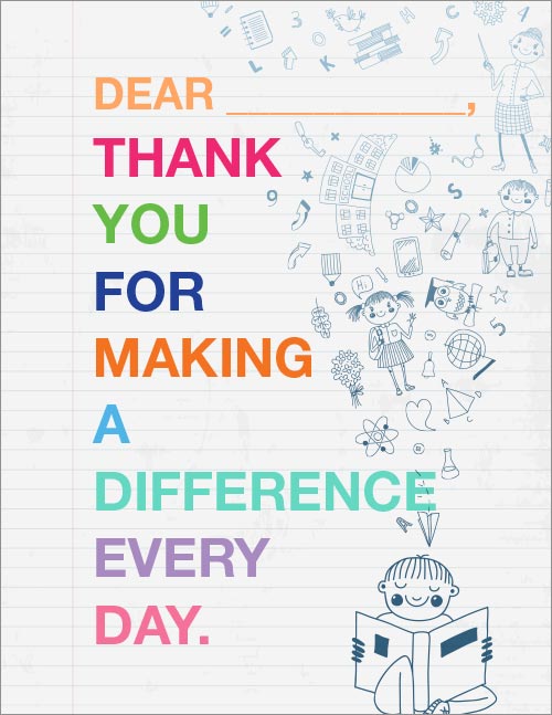 Teacher Appreciation difference