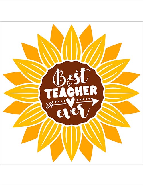 Teacher Appreciation sunflower