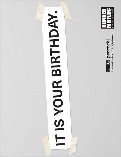 Office morale–The Office birthday