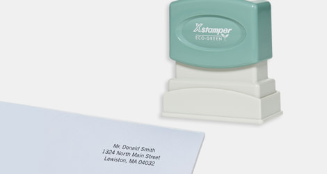 Xstamper Custom Endorsement Pre-inked Stamp - Custom Message Stamp