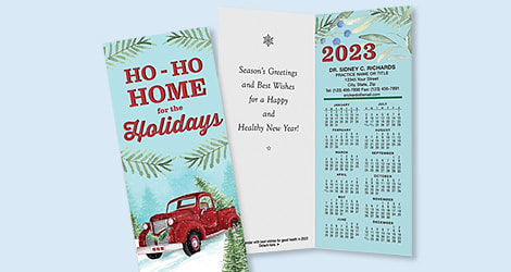 Folded Calendar Cards