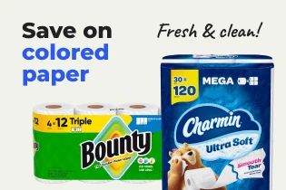 Image of Bounty and charmin
