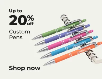 Up to 20% off custom pens