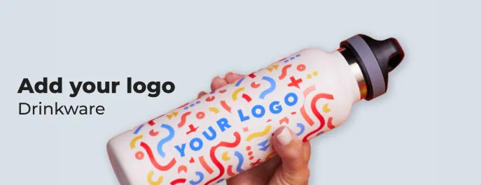 Add your logo, drinkware