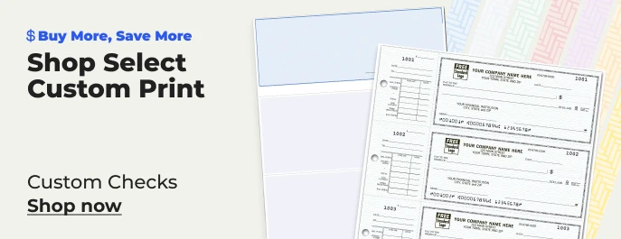 Shop now: Custom Checks