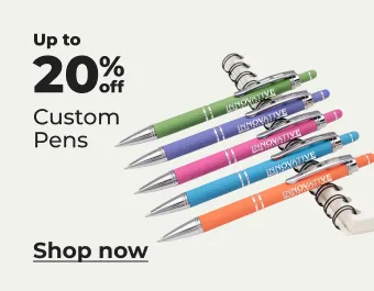 Up to 20% off custom pens