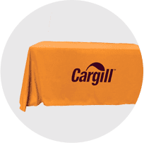Image of desk with logo cover