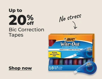 Shop now: Up to 20% off Bic correction tape