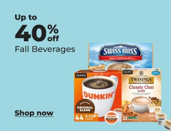 Shop now: Up to 40% off Fall beverages