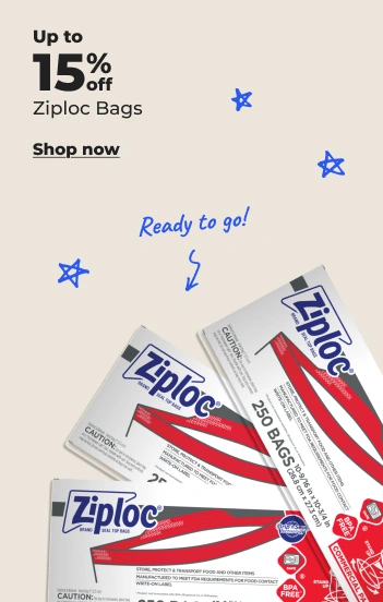 Shop now: Up to 15% off Ziploc bags