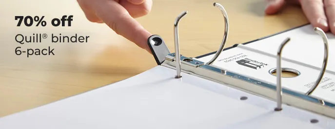 70% off Quill binders