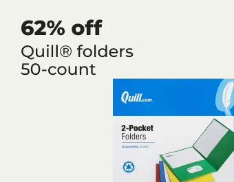 62% off Quill folders