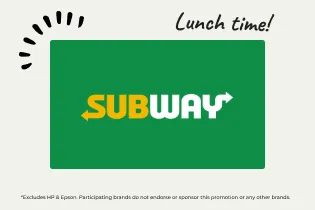 Image of Subway card