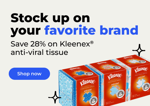 Save 28% on Kleenex anti-viral tissue