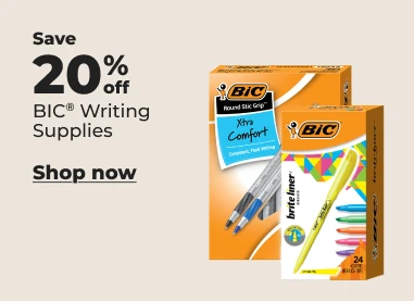 Shop now: 20% off Bic writing supplies