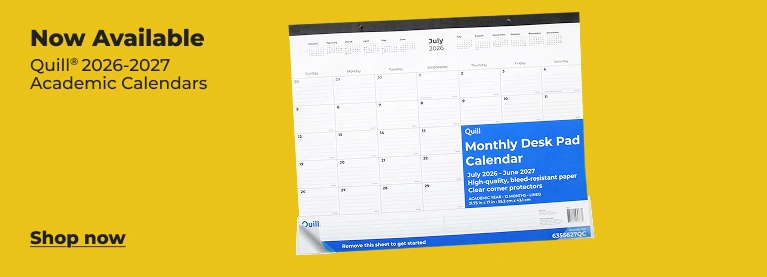 Shop now: Quill 2026-27 Academic calendars
