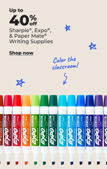 Shop now: up to 40% off Sharpie Expo & PaperMate writing supplies