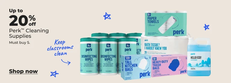 Shop now: up to 20% off Perk cleaning supplies